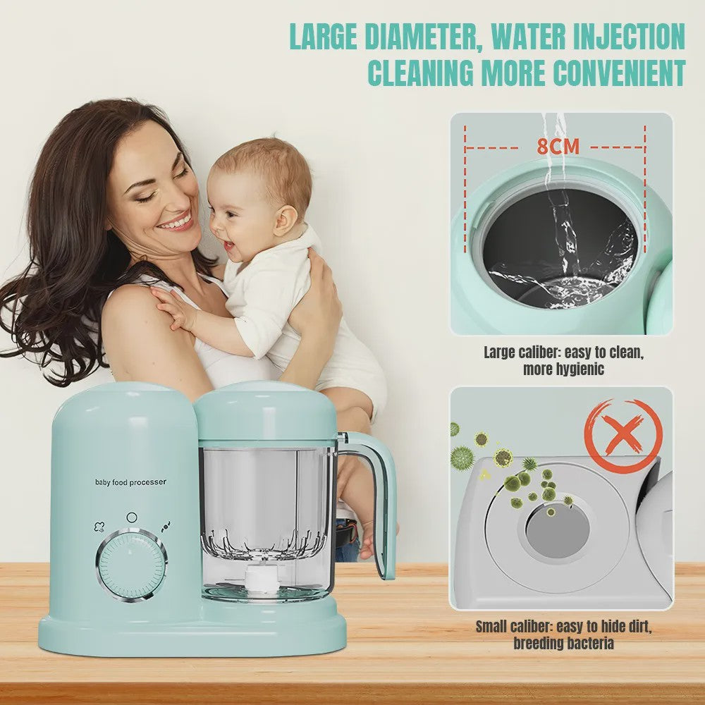 Multifunctionele Babyvoeding Maker: Stomen, Mixen, Verwarmen & Ontdooien