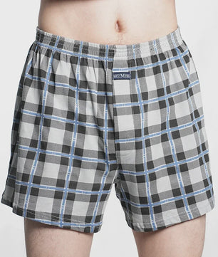 Herens Boxer Shorts van Puur Katoen - Comfortabel & Ruim - Geruit & Effen - Plus Size M-3XL