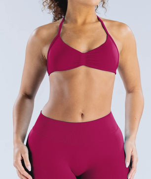 Naadloze Yogaset Dames: Sportbeha met Halternek & High Waist Shorts