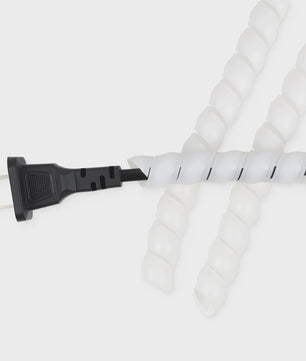 Flexibele Kabel Beschermhoes - Spiralen Kabelgoot voor Kabelmanagement (Zwart/Wit, 8-20mm)