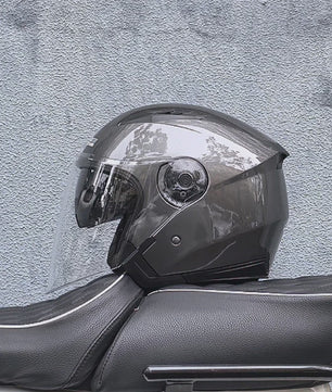 Motorhelm Heren Dames Universeel Vier Seizoenen Dubbel Vizier