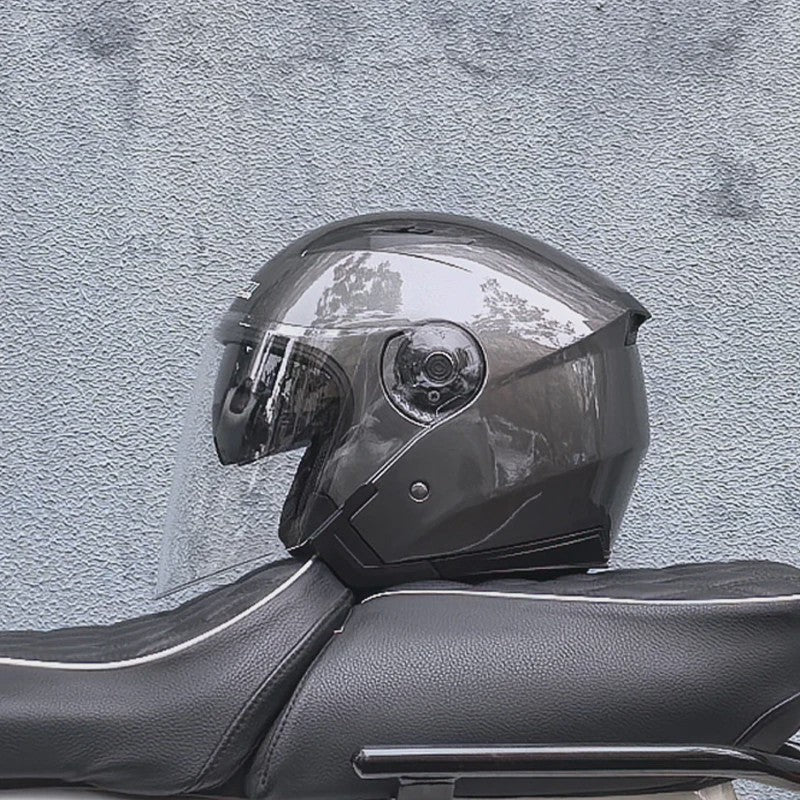 Motorhelm Heren Dames Universeel Vier Seizoenen Dubbel Vizier