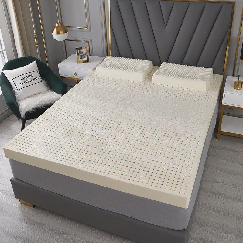 100% Natuurlijk Latex Matras uit Thailand - Dikke Topper voor Huis & Slaapzaal - 1.5m & 1.8m