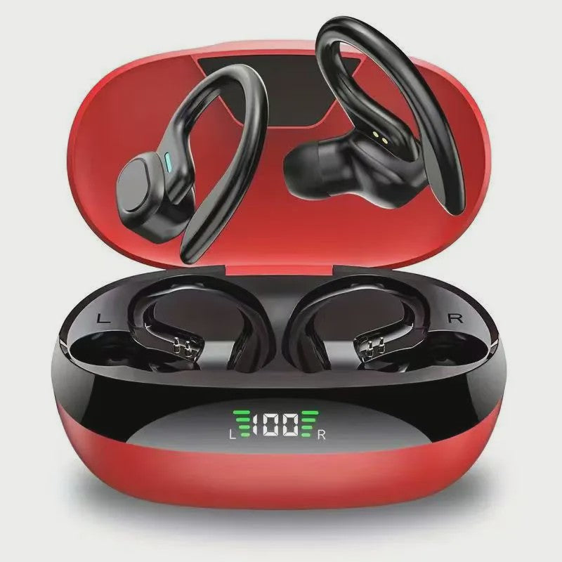 Lenovo Draadloze Oordopjes met Oorhaak - Bluetooth 5.0, Ruisonderdrukking, Digitaal Display