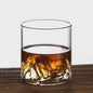 Set van 2 Whiskeyglazen met 3D Berg Design - Kristalhelder & Uniek