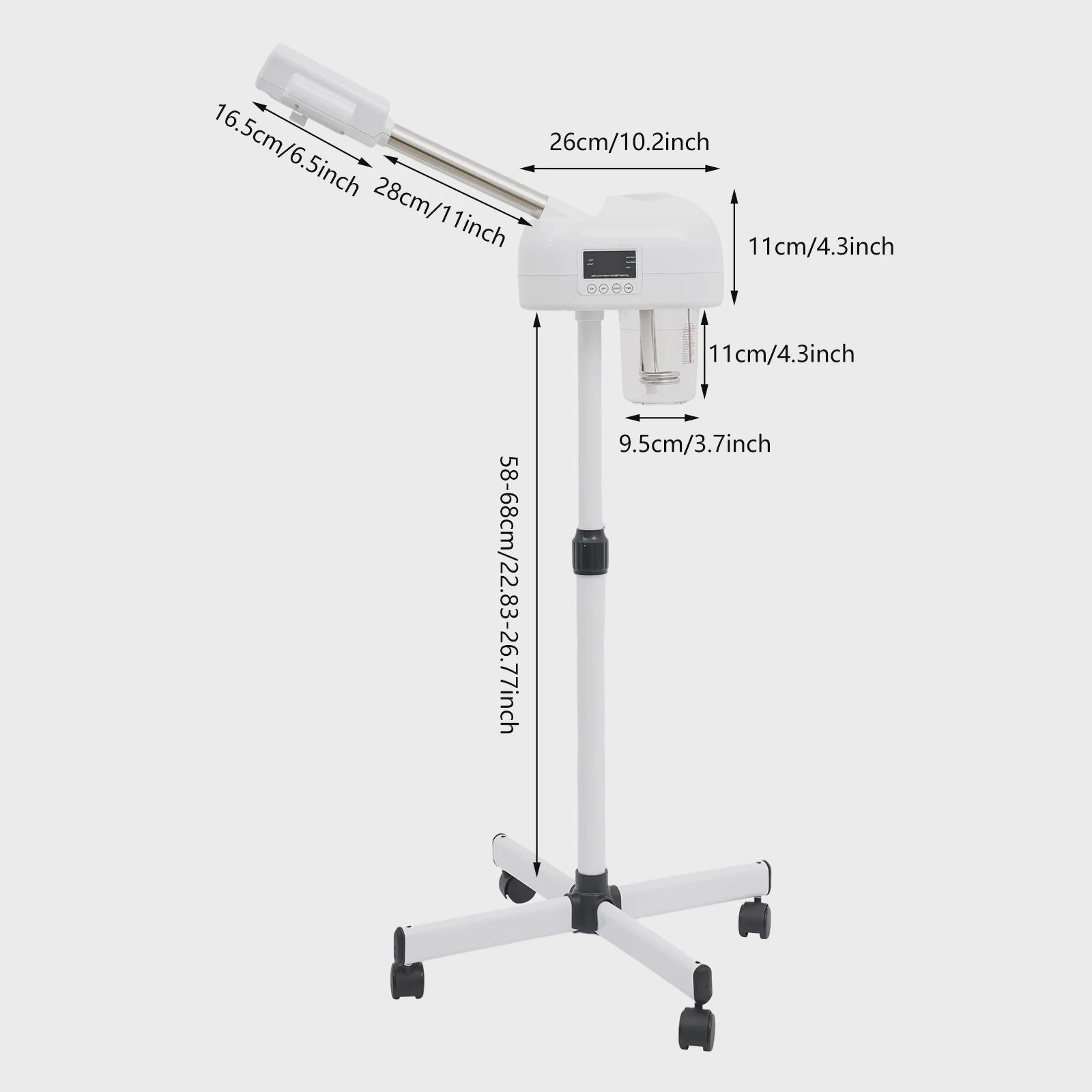 Professionele Gezichtsstoomer met Ozon & 600ml Tank - Salon & Spa Kwaliteit