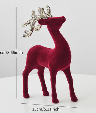 Kerstdecoratie: Pluche Herten Ornament voor Kerstboom of Bureau