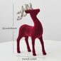 Kerstdecoratie: Pluche Herten Ornament voor Kerstboom of Bureau