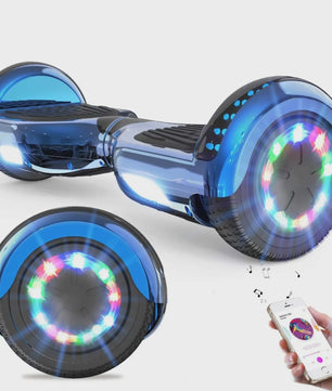 RCB Hoverboard 6.5 inch met Bluetooth Speaker en LED Verlichting - Zelfbalancerende Scooter voor Kinderen en Volwassenen