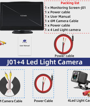 4.3 Inch Auto Achteruitrijcamera Display - Draaibaar & Universeel