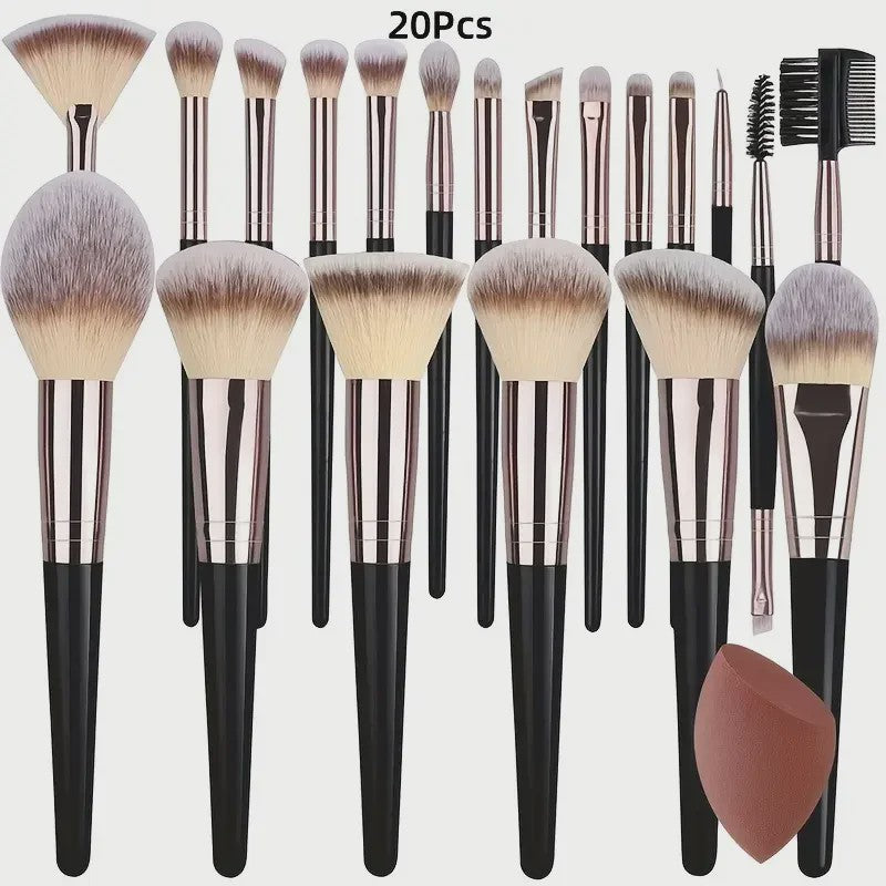 Professionele Make-up Kwasten Set - Zacht & Fluffy voor Foundation, Blush & meer