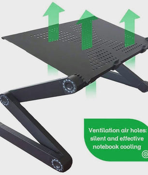 Verstelbare Laptoptafel 360° Draaibaar - Ideaal voor Bed, Bank & Bureau