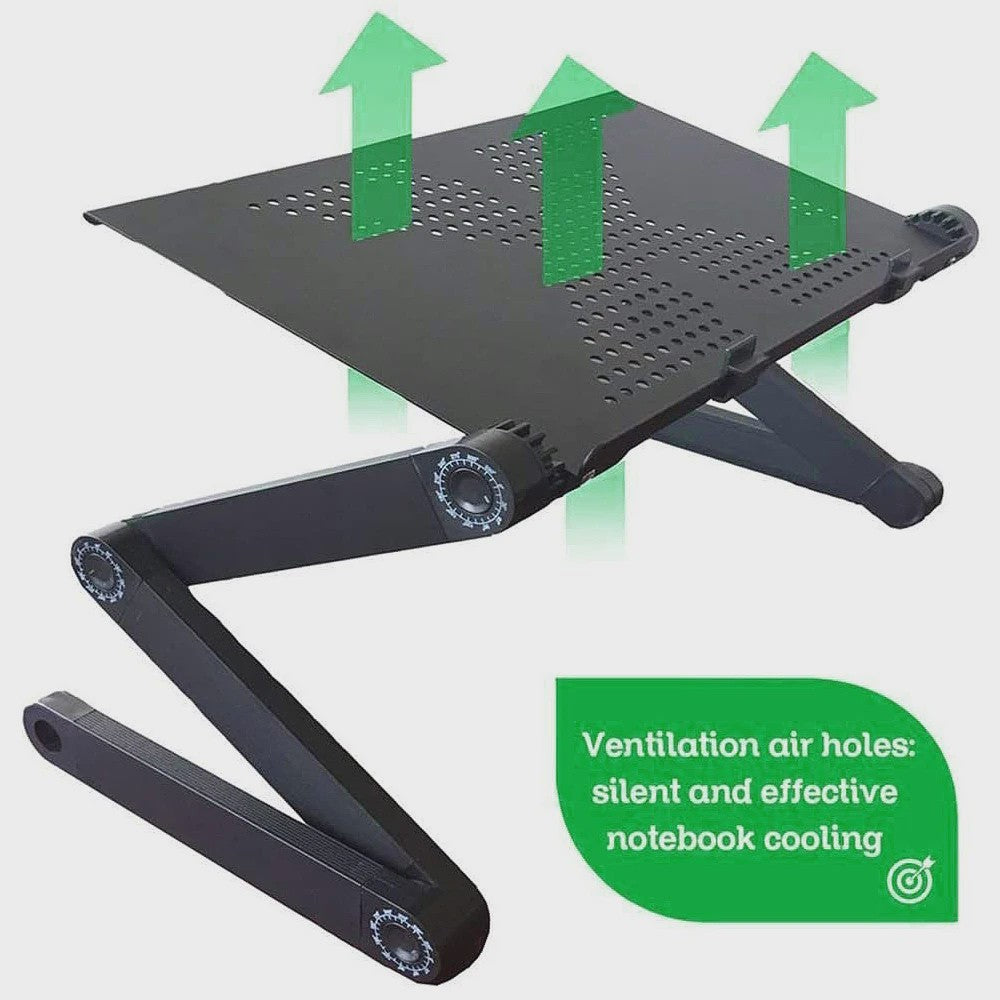 Verstelbare Laptoptafel 360° Draaibaar - Ideaal voor Bed, Bank & Bureau