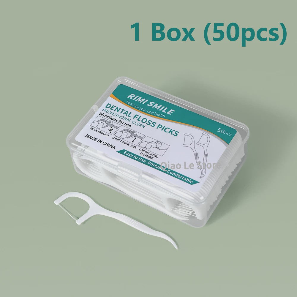 Professionele Tandflosstokjes - Draagbaar & Wegwerp voor Optimale Mondhygiëne