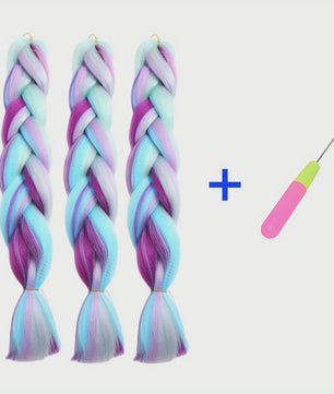 3x Jumbo Braids Haar Extensions - 24 Inch Synthetisch Vlecht Haar in 4 Kleuren voor Kinderen & Volwassenen