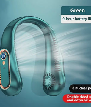 Lenovo Draagbare Nekventilator met 10000mAh Batterij - USB Oplaadbaar, Bladeless & LED Display