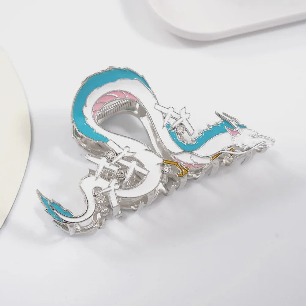 Unieke Haarclip Klauw met Schattige Cartoon & Draak Designs - Grote Formaat