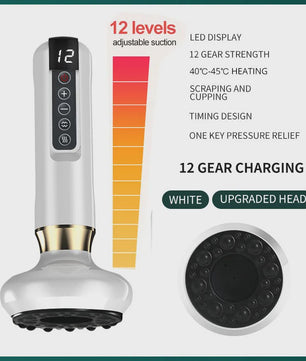 Elektrische Cupping Massager: 6 standen vacuüm, Gua Sha, anti-cellulitis & body shaping