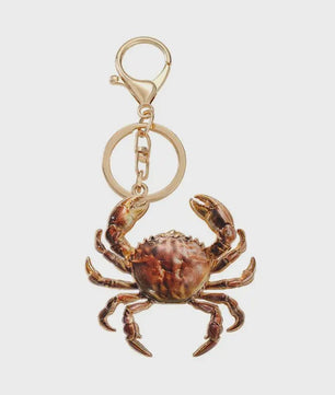 Unieke Krab Sleutelhanger - Stijlvolle Oceaan Dieren Hanger met Karabijnsluiting