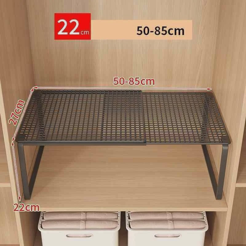 Uitschuifbare Garderobekast Planken Organizer - Stapelbaar & Verstelbaar