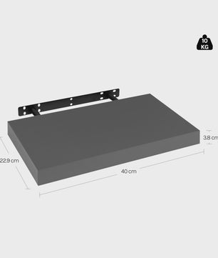 WOLTU Wandrek Houten Drijvende Planken - Stijlvolle Opbergoplossingen voor CD's, Boeken en Decoratie