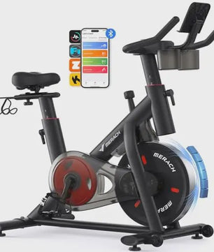 MERACH S26B2 Hometrainer - Stille Magneetweerstand Fiets met App & Fitness Cursussen