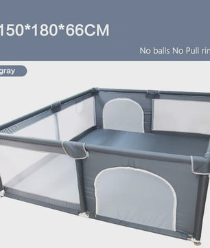 IMBABY Baby Speelpen 150x180cm - Veilige Buitenspeelruimte voor Kinderen met Dubbele Deuren