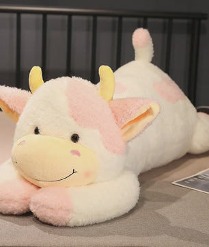 Knuffelkoe Pluche Speelgoed - Zacht Kussen voor Kinderen & Baby's (90cm)