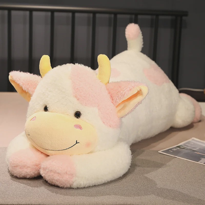 Knuffelkoe Pluche Speelgoed - Zacht Kussen voor Kinderen & Baby's (90cm)