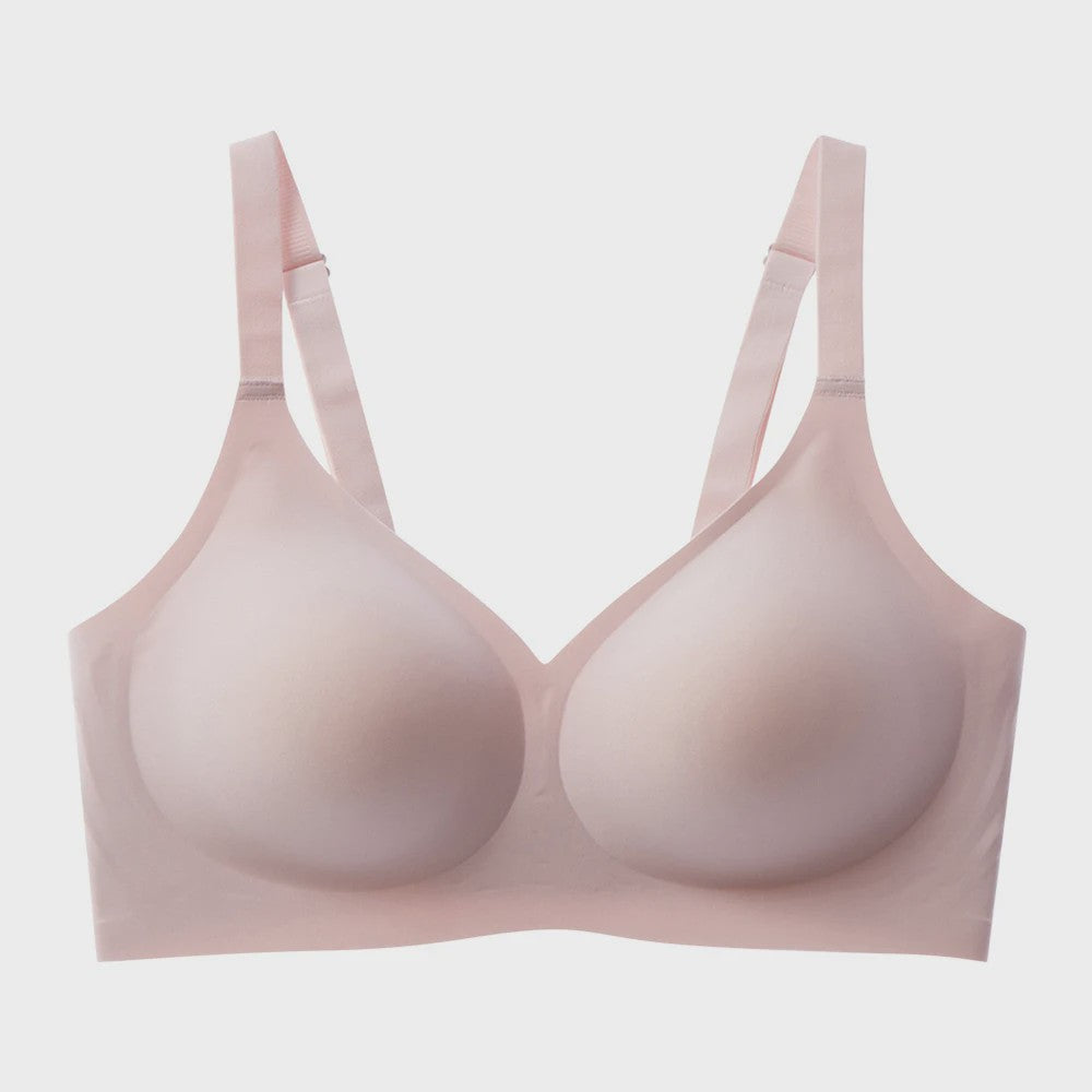 Comfortabele Draadloze BH met Diepe V-hals - Naadloze Push-Up voor Dagelijks Gebruik