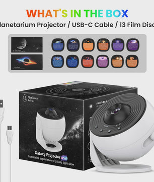 Galaxy Projector Pro: 360° Sterrenhemel & Melkweg Projector met 13 Thema's
