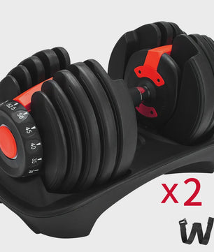 Verstelbare Dumbbell Set 2.5-24 KG - Ruimtebesparend en Veelzijdig Fitnessgewicht