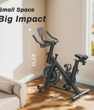 MERACH Hometrainer Fiets met Tablet Houder - Stil, Laag Geluidsniveau, 125kg Draagvermogen
