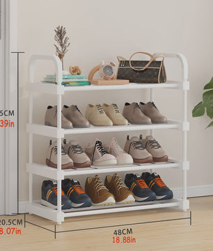 Stapelbare Schoenenkast Organizer - 4 tot 7 Lagen, Wit