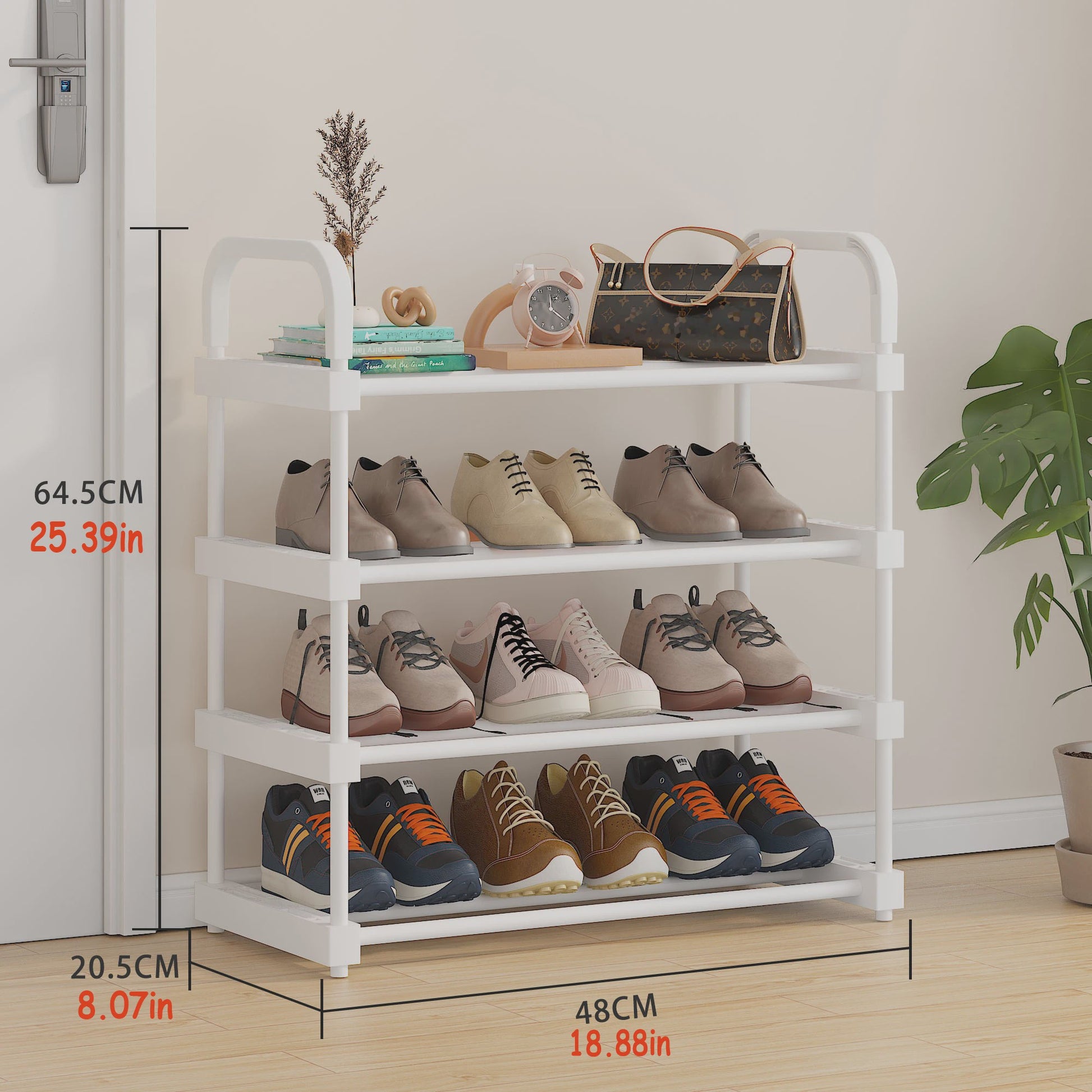 Stapelbare Schoenenkast Organizer - 4 tot 7 Lagen, Wit