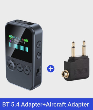 Clip-on Bluetooth 5.4 Audio Zender Ontvanger met AUX, TF Kaart & HIFI Muziek