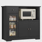 Keukenbuffet met Werkblad en Magnetronplank - 1 Lade, 3 Deuren