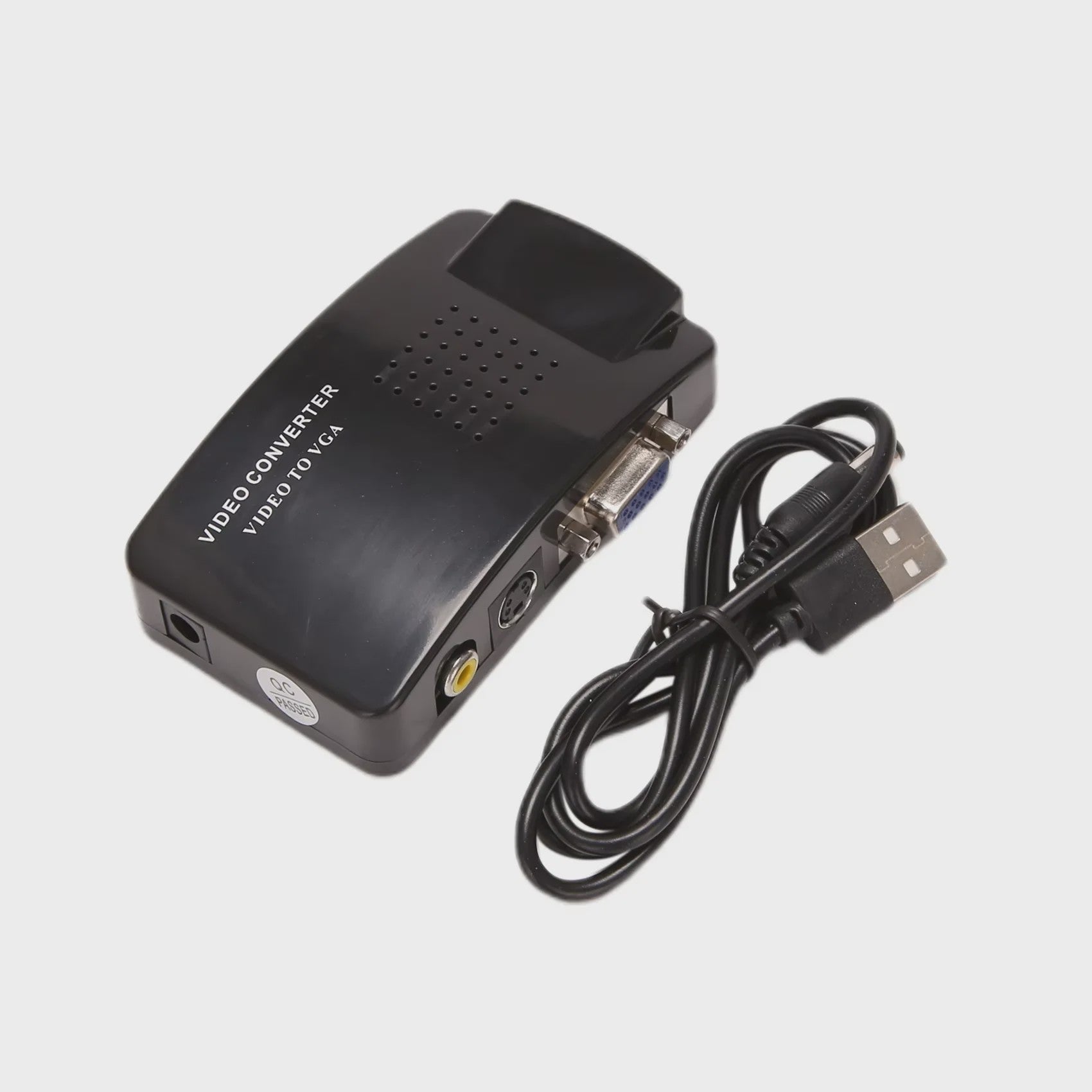 AV naar VGA Converter met RCA & S-Video ingang - Beeldconversie Switch Box