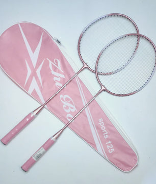 Duurzame Badminton Rackets Set - Iron Alloy Frame, Ideaal voor Beginners & Fitness