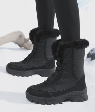 Warme Dames Winter Snowboots - Waterdicht, Antislip & Fleece-Lined Hoge Laarzen