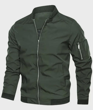 Herfst Winter Heren Bomberjack - Basic Stijl Effen Kleur Jas