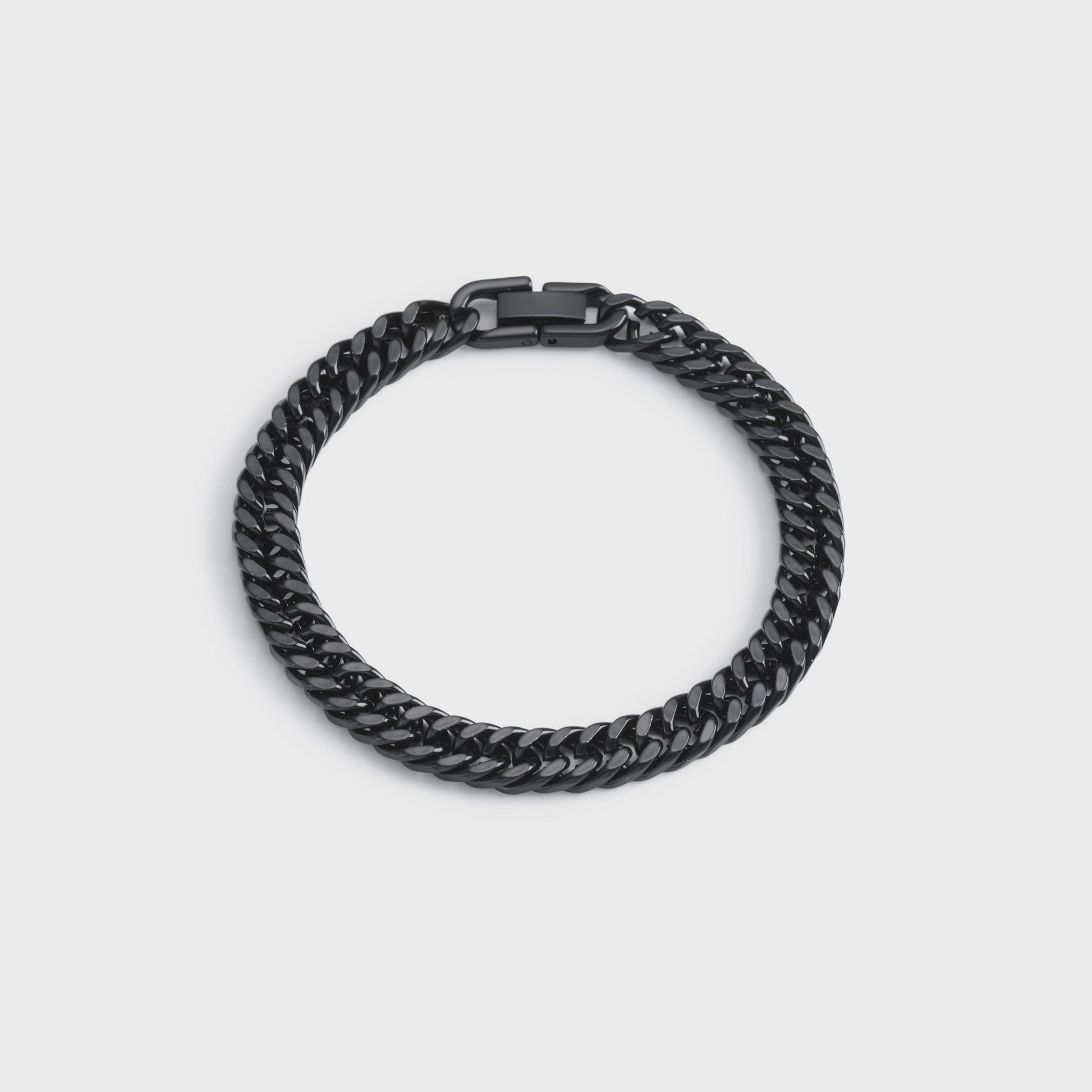 Stoere RVS Dubbele Riem Armband met Magnetische Sluiting - Visgraat Patroon