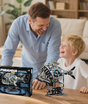 Mechanische Piranha Bouwset - 1085 Stukjes - STEM & Creatief Speelgoed