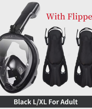 Full Face Duikmasker met Anti-Fog - Snorkelen & Duiken voor Volwassenen & Kinderen