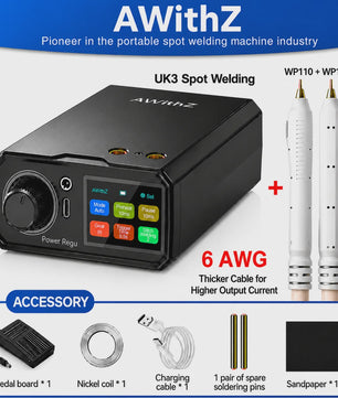 Awithz UK3 Draagbare Batterij Spot Lasapparaat - 10000mAh DIY Lithium Batterij Pack Lasgereedschap