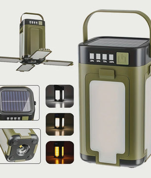 Oplaadbare Camping Lantaarn 15W LED Zaklamp met Magneet & Verstelbare Lampen