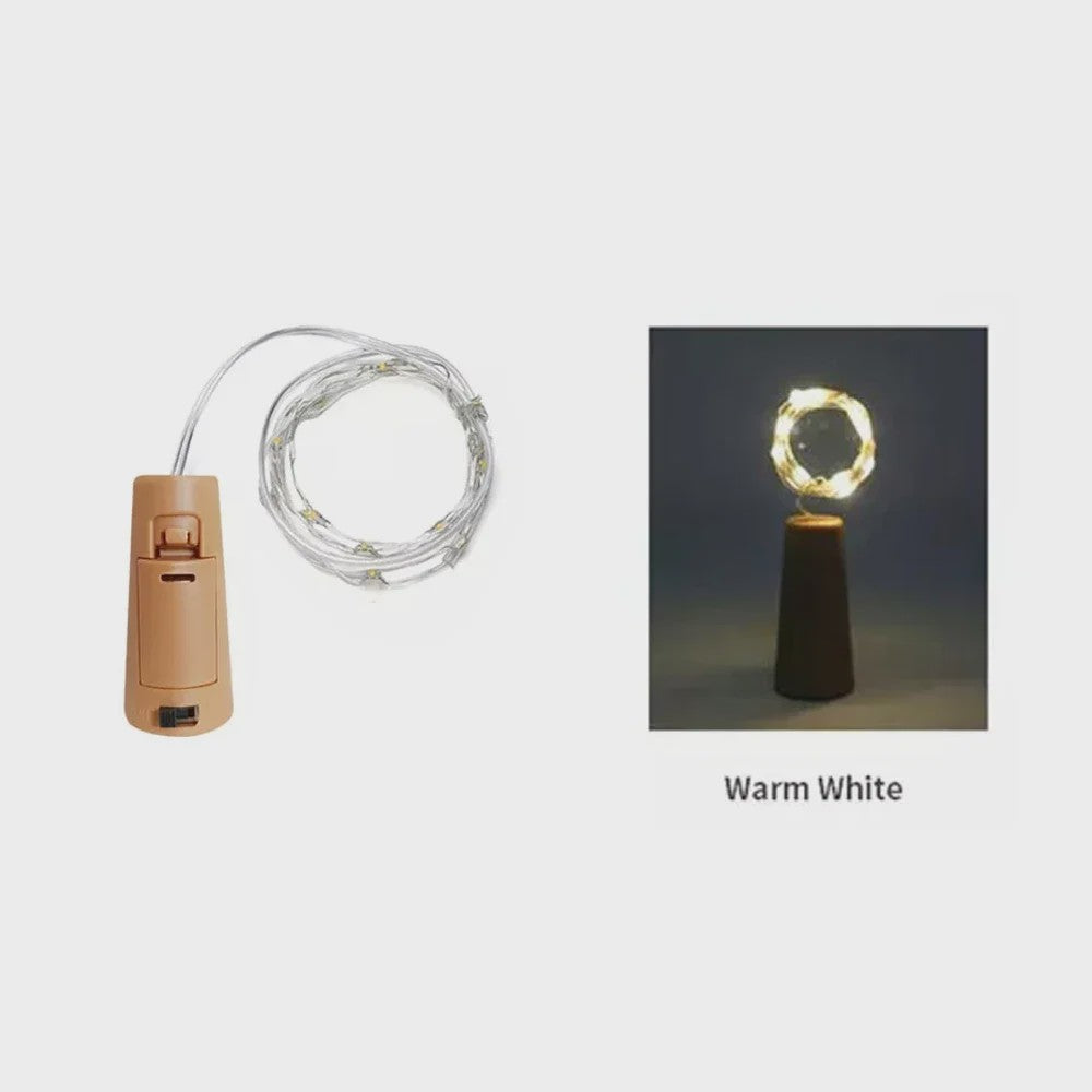 Fleskurk LED Snoerlichtjes - Sfeerverlichting voor Fles, Kerst, Feest & Decoratie