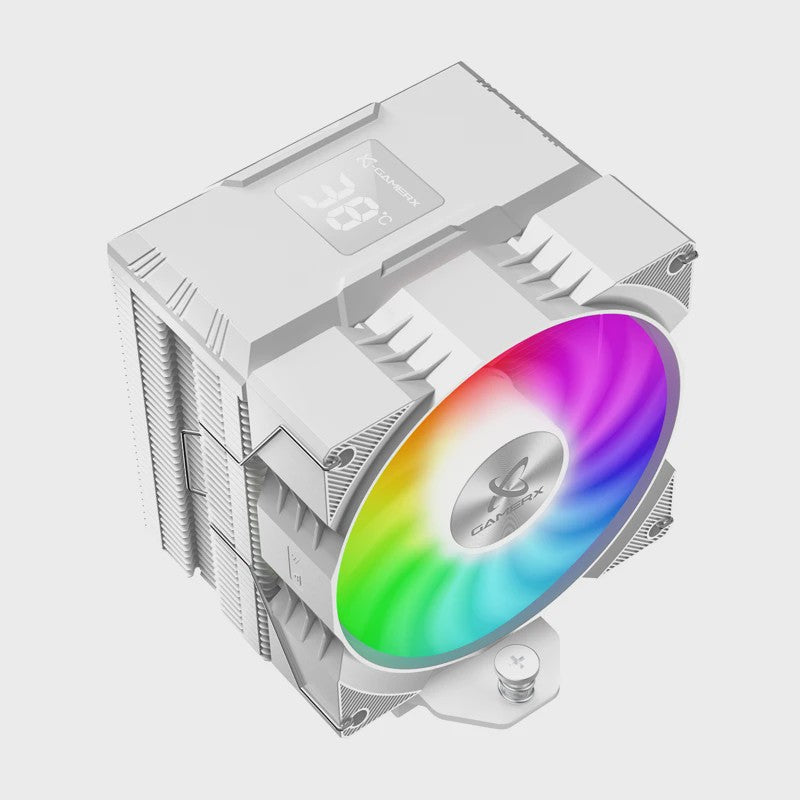 X-Gamerx Z-1300 CPU Air Cooler met Digitale Temperatuur Display en ARGB Ventilator
