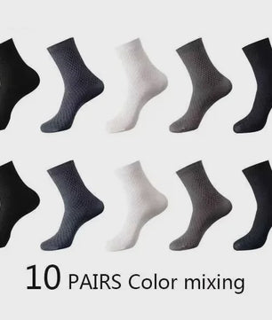 10 Paar Heren Bamboe Sokken - Comfortabel, Ademend & Stijlvol (EU 38-45)