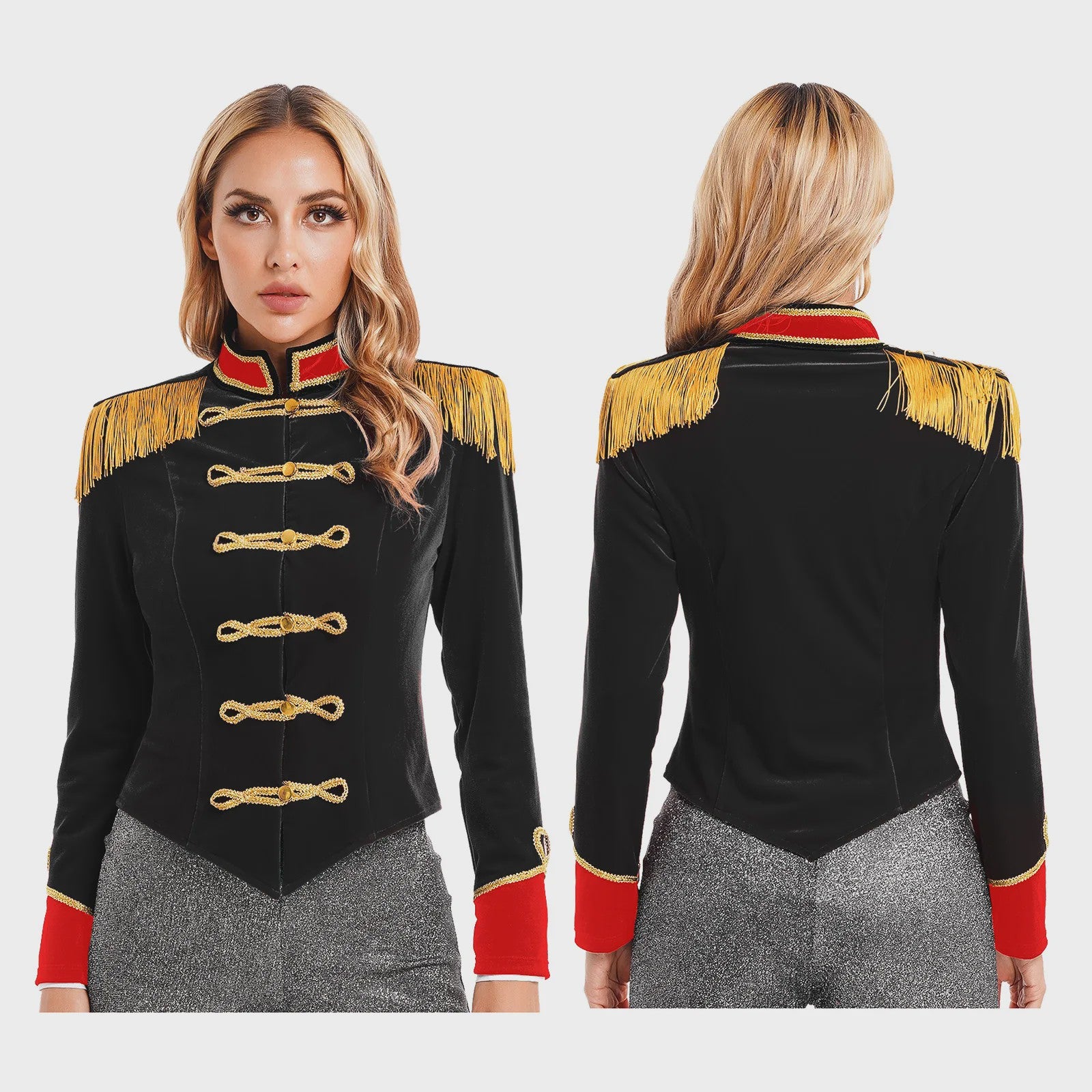 Dames Ringmaster Kostuum Jas - Circus Showman & Leeuwentemmer Cosplay